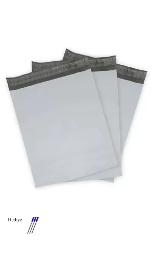 Cepsiz Büyük Boy Kargo Poşeti 35x45+5 cm - 200 Adet (40+40=80 Mikron)