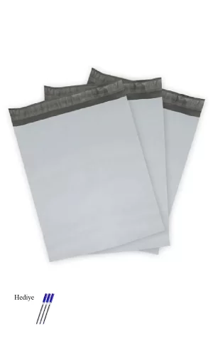 Cepsiz Küçük Boy Kargo Poşeti 24x30+5 cm - 200 Adet (40+40=80 Mikron)