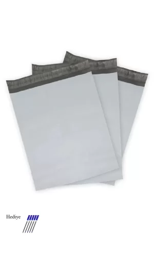 Cepsiz Küçük Boy Kargo Poşeti 24x30+5 cm - 300 Adet (40+40=80 Mikron)