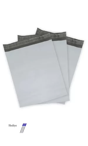 Cepsiz Orta Boy Kargo Poşeti 30x37+5 cm - 200 Adet (40+40=80 Mikron)