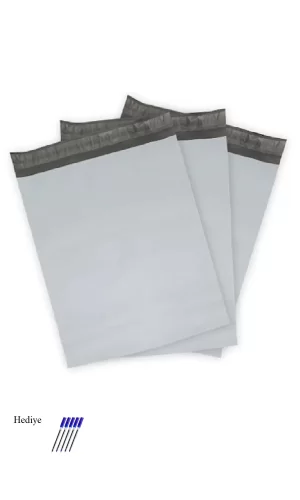 Cepsiz Orta Boy Kargo Poşeti 30x37+5 cm - 300 Adet (40+40=80 Mikron)