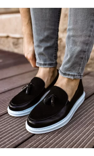 CH002 CBT Loafer Pelle Erkek Ayakkabı SIYAH