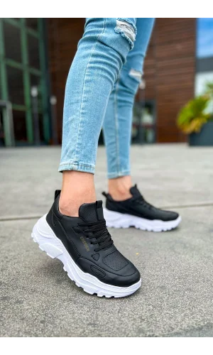 CH089 CBT Low Top Lace Up Erkek Ayakkabı SIYAH