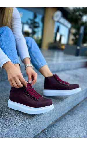 CH258 CBT Roma Kadın Bot BORDO