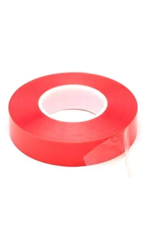 Çift Taraflı Akrilik Silikonize Bant 18 Mm X 2 Metre Kırmızı Vhb