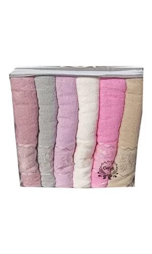 Çıtlık Çicek Desen Banyo Havlusu