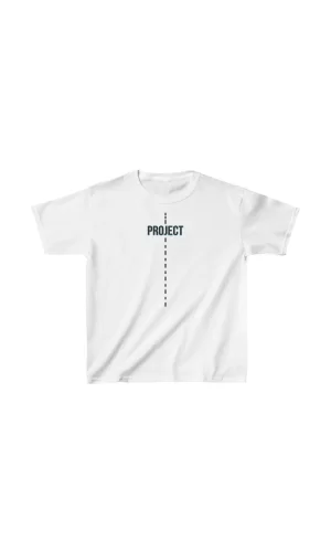 Luz&Pos Çocuk Unisex Baskılı T-shirt - Beyaz