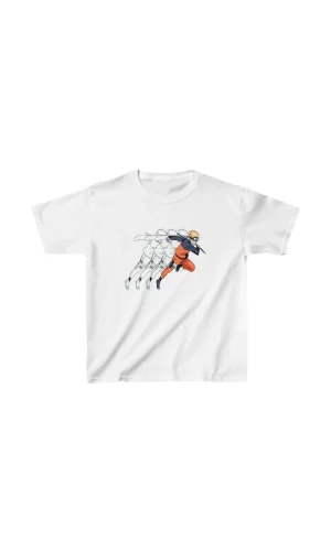 Luz&Pos Çocuk Unisex Baskılı T-shirt - Beyaz