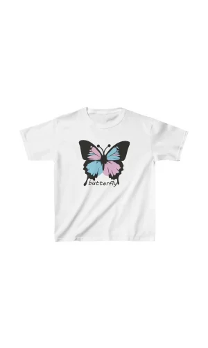 Luz&Pos Çocuk Unisex Baskılı T-shirt - Beyaz