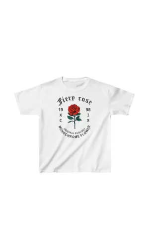 Luz&Pos Çocuk Unisex Baskılı T-shirt - Beyaz