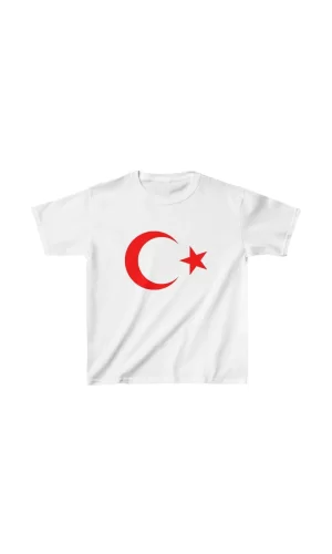 Luz&Pos Çocuk Unisex Baskılı T-shirt - Beyaz