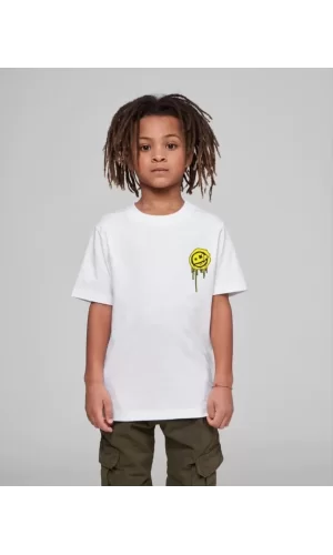 Luz&Pos Çocuk Unisex Baskılı T-shirt - Beyaz