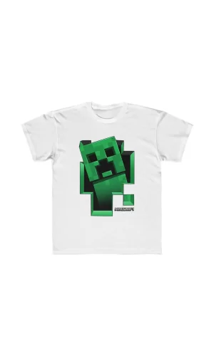 Luz&Pos Çocuk Unisex Baskılı T-shirt - Beyaz