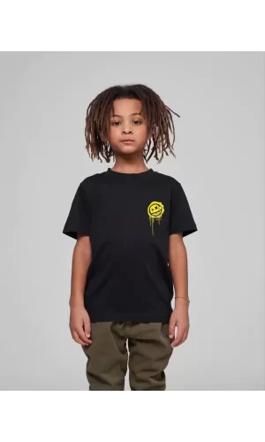 Luz&Pos Çocuk Unisex Baskılı T-shirt - Siyah