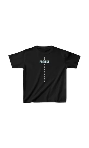 Luz&Pos Çocuk Unisex Baskılı T-shirt - Siyah