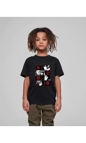 Luz&Pos Çocuk Unisex Baskılı T-shirt - Siyah