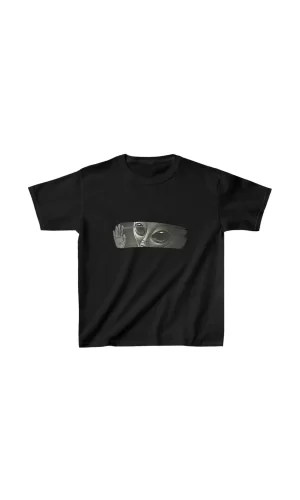 Luz&Pos Çocuk Unisex Baskılı T-shirt - Siyah