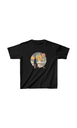 Luz&Pos Çocuk Unisex Baskılı T-shirt - Siyah