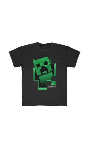Luz&Pos Çocuk Unisex Baskılı T-shirt - Siyah