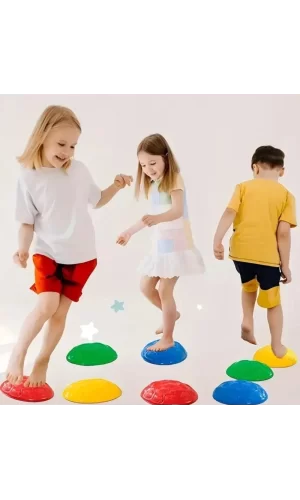 Çocuk Yarım Küre denge Ve Koordinasyon Adası 6 Lı Set