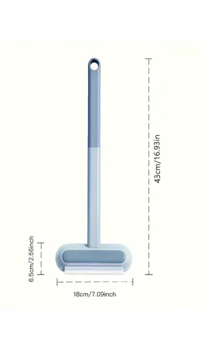 Çok Amaçlı Cam Silme Fırçası - Silikon Uçlu Çekçek - Dip Köşe Ara Temizlik Fırçası - Tüy Toplayıcı 4 in 1