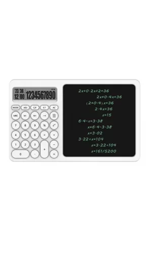 Çok Amaçlı Digital Hesap Makinesi Lcd Ekran Yazma Tableti Ofis Okul İçin Silinebilir El Yazısı Not Defteri