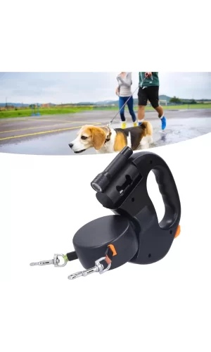 Çok Fonksiyonlu Çift Köpek Gezdirme Tasması