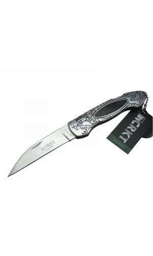 Cr 0124 Kamp Çakı 20 Cm - Metal Desenli Sap, Kılıflı, Kutulu
