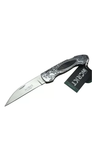 Cr 0124 Kamp Çakı 20 Cm - Metal Desenli Sap, Kılıflı, Kutulu