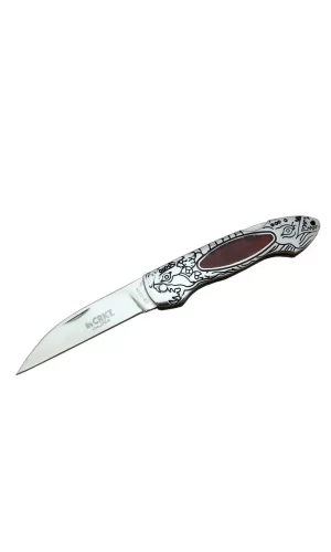 Cr 0124 Rd Kamp Çakı 20 Cm - Metal Desenli Sap, Kılıflı, Kutulu