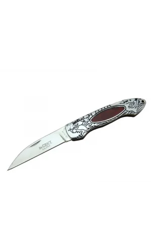Cr 0124 Rd Kamp Çakı 20 Cm - Metal Desenli Sap, Kılıflı, Kutulu