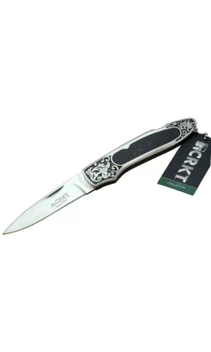 Cr 0128 Khv Kamp Çakı 18 Cm - Metal Desenli Sap, Kılıflı, Kutulu