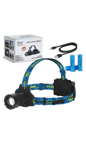 Cree P360 - 12,000 Lümen Şarjlı Kafa Lambası  Wt-627