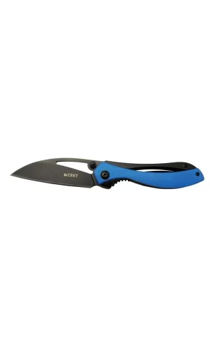 Crkt Pleroma 821a Bl Mavi Kamp / Outdoor Çakı 18cm - Manuel, Kemerlikli, Kutulu