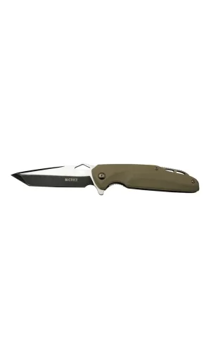 Crkt Predator 706 C Bej Kamp / Outdoor Çakı 21cm - Yarı Otomatik, Kemerlikli, Kutulu