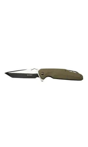 Crkt Predator 706 C Bej Kamp / Outdoor Çakı 21cm - Yarı Otomatik, Kemerlikli, Kutulu