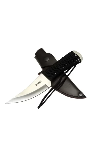 Crkt Scrub Fixed 2712 Wy Kamp / Outdoor Bıçak 22,5cm - İpli Sap, Deri Kılıflı