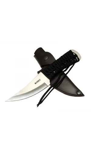 Crkt Scrub Fixed 2712 Wy Kamp / Outdoor Bıçak 22,5cm - İpli Sap, Deri Kılıflı