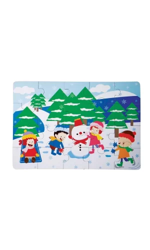 Cs-1278 Kış Ahşap Yer Puzzle