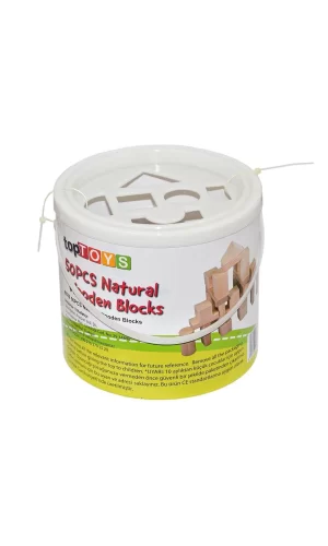 Cs-8832 Natural Ahşap Blok 50 Parça