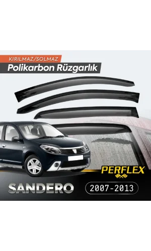 Dacia Sandero 2007-2013 Cam Rüzgarlığı V2 Düz