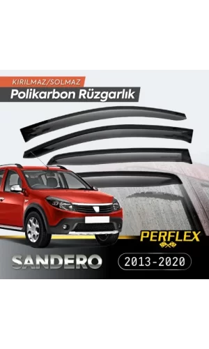 Dacia Sandero 2013-2020 Cam Rüzgarlığı V2 Düz