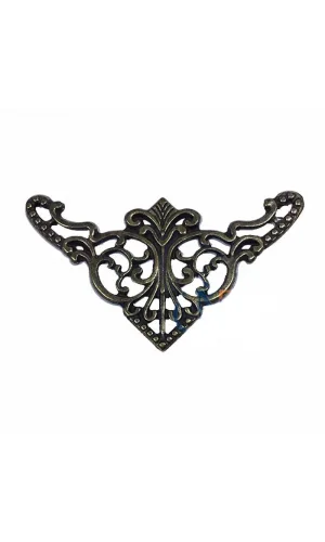 Dekoratif Köşe Süsü, Köşelik - Büyük, 31x55mm, Antik, 100 Adet