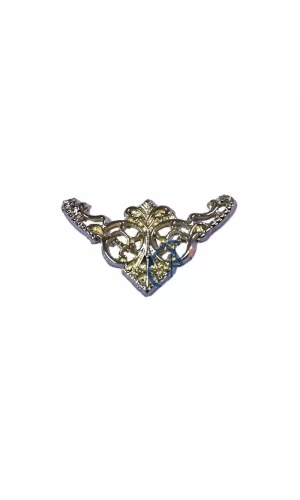 Dekoratif Köşe Süsü, Köşelik - Küçük, 19x34mm, Sarı, 1 Adet