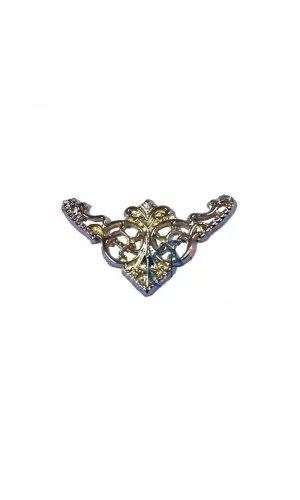 Dekoratif Köşe Süsü, Köşelik - Küçük, 19x34mm, Sarı, 100 Adet