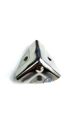 Dekoratif, Kutu, Sandık Köşesi - 35x22 Mm, Küçük, Nikel, 100 Adet