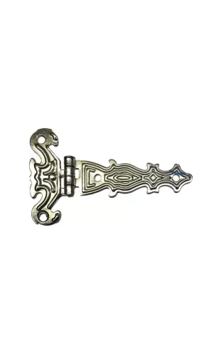 Dekoratif, Sac Tek Kuyruklu Menteşe - 40x68 Mm, Küçük, Nikel, 1 Adet