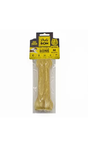 Delibon Deri Köpek Çiğneti Pres Kemik 1x15cm Natural