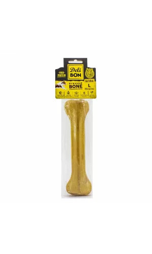 Delibon Deri Köpek Çiğneti Pres Kemik 1x22cm Natural