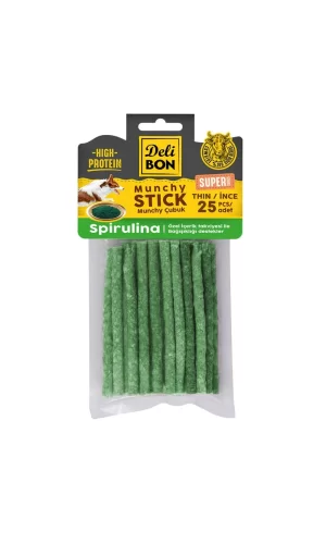 Delibon Super Munchy Çubuk - Spirulinalı İnce 25 Adet